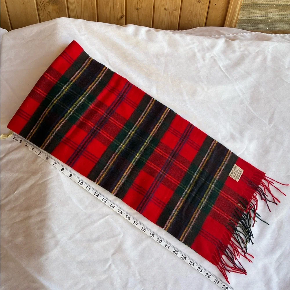 Nordstrom&Browns Bermuda VTG Vibrant Plaid Scarves Red/GreenBlue German Scottish